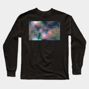 Seamless Stellar Cosmos Texture Patterns X Long Sleeve T-Shirt